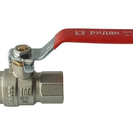 Ридан BVR-R 065B8311RG — Кран шаровой ГОСТ59553-2021 PN40 DN40 с внутренней резьбой; Т -20 °С...+120 °С; материал корпуса латунь